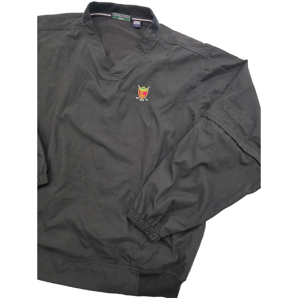 Tryon Country Club Devon & Jones Removable Sleeve Golf Men's Pullover Black‎ - L